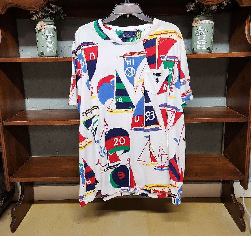 Colorful Nautical Graphic Men's Shirt